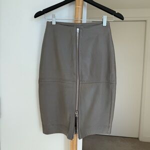 Premium Luxury Leather Skirt. Tony Cohen Brand. EU34, US2 size (XS). Retail $700